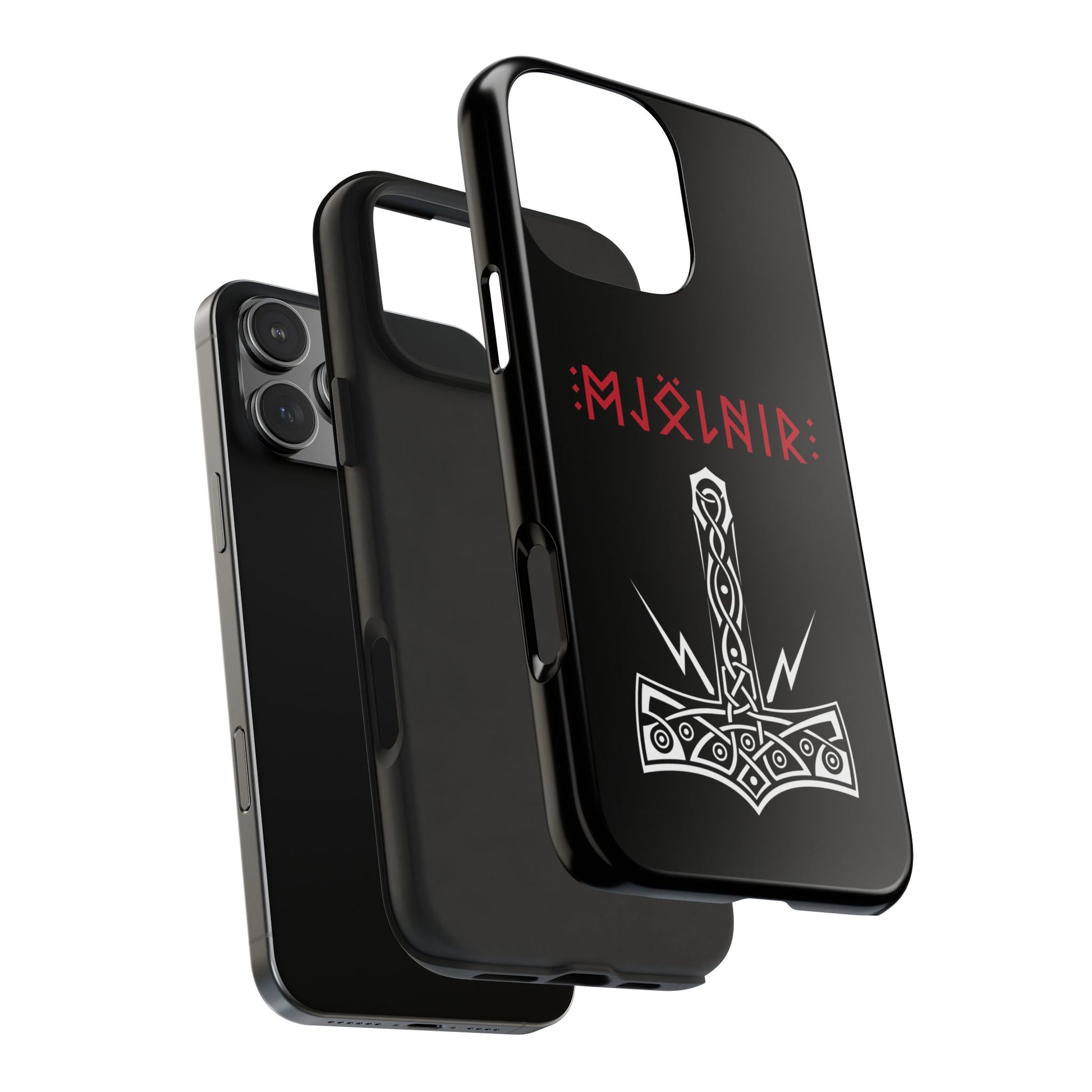 Mjölnir Tough Phone Cases - Viking Spirit, Nordic Design, Durable Protection, Gift for Her/Him, Perfect for Holidays & Celebrations
