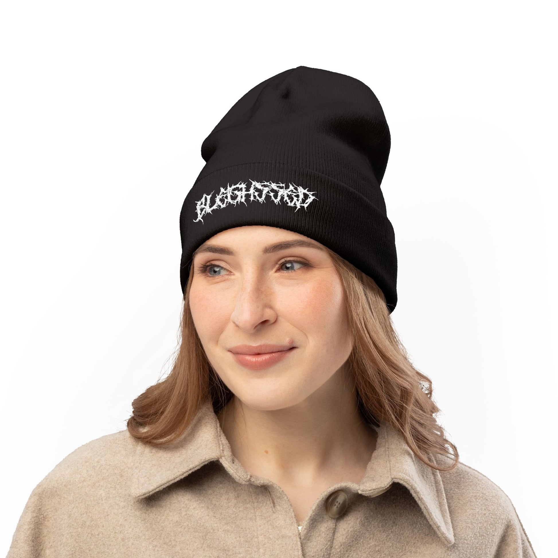 Embroidered Knit Beanie, Customizable Winter Hat, Stylish Beanie for All Seasons, Unisex Warm Hat, Ideal for Gifting