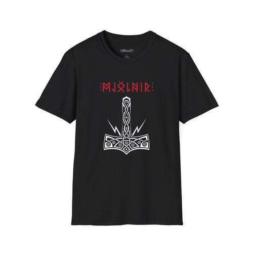 Mjölnir Unisex Softstyle T-Shirt | Viking Thor Hammer Tee, Norse Mythology Gift, Casual Wear, Festival Apparel, Cool Graphic T-Shirt