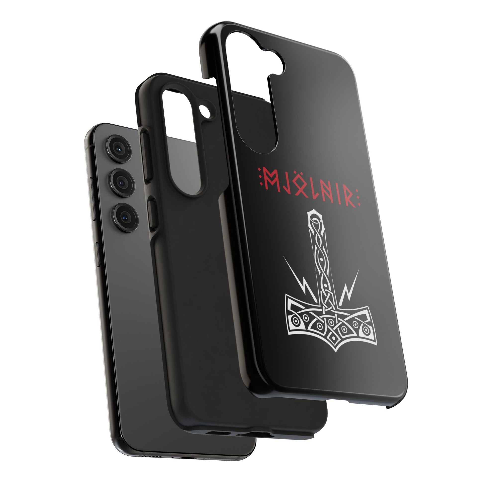 Mjölnir Tough Phone Cases - Viking Spirit, Nordic Design, Durable Protection, Gift for Her/Him, Perfect for Holidays & Celebrations