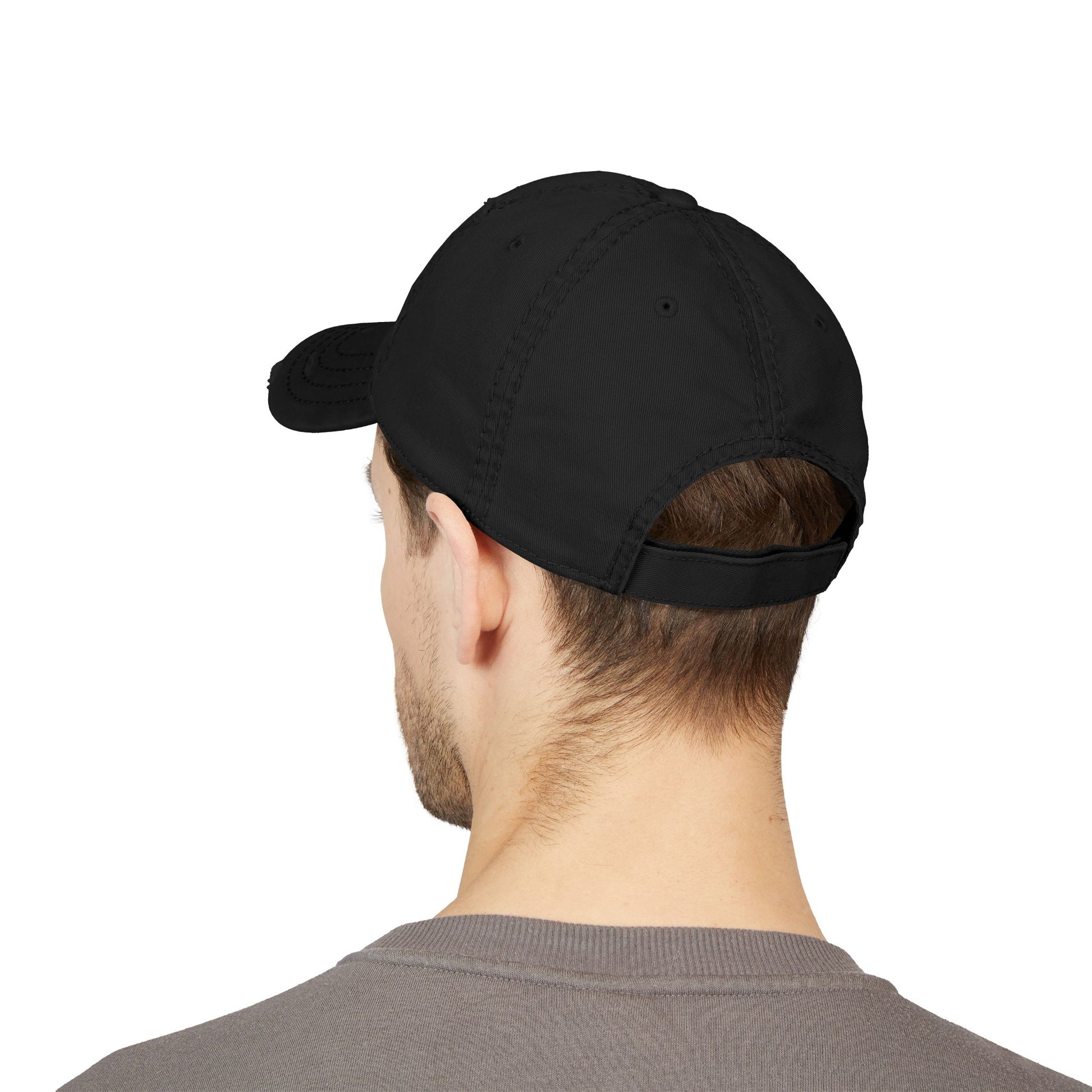 Distressed Dad Hat with Edgy Embroidery | Casual Streetwear Accessory, Perfect for Gifting, Outdoor Events, Everyday Wear, Unisex Style