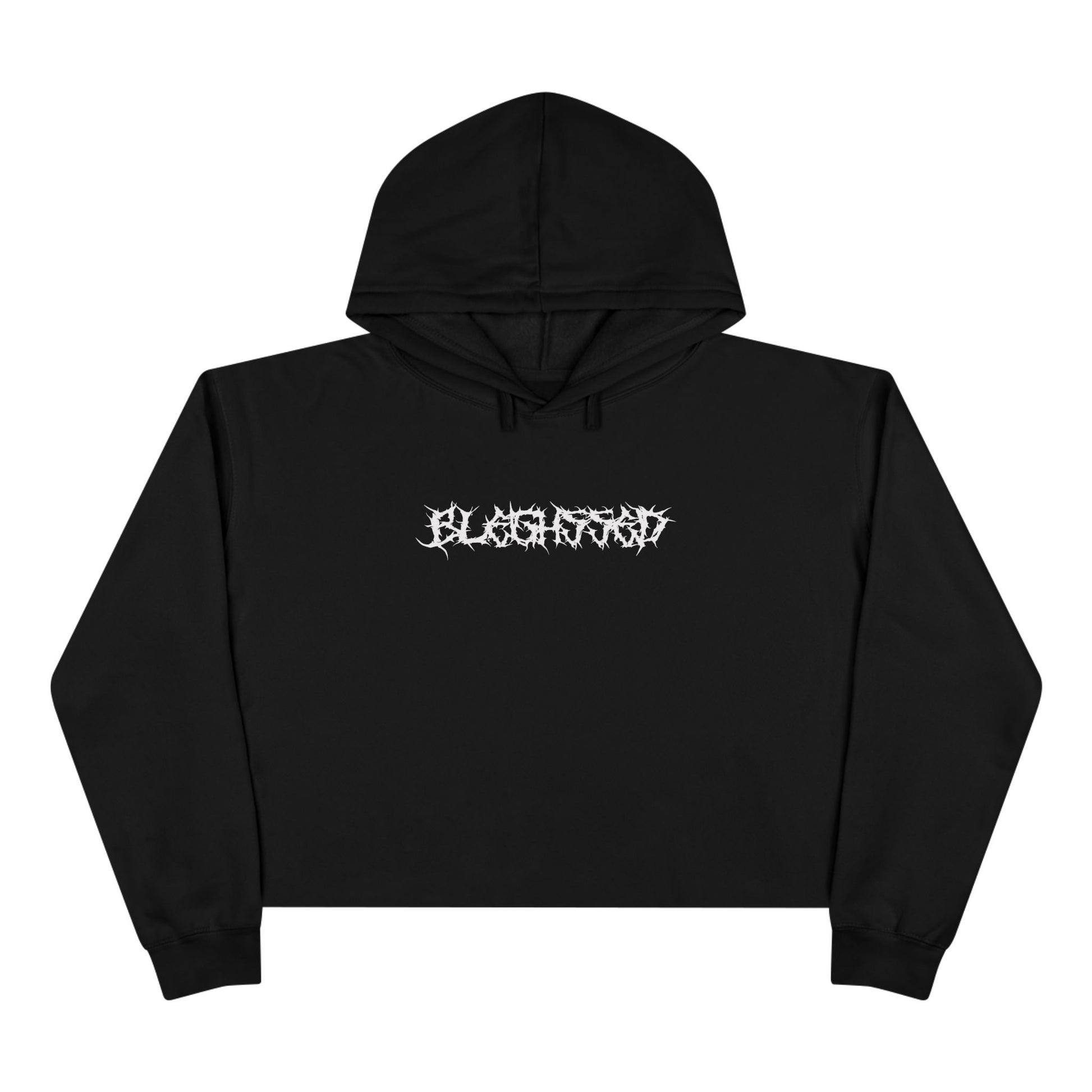 Edgy Crop Hoodie with Graphic Print, Trendy Streetwear, Casual Outfit, Gift for Friends, Comfortable Everyday Wear