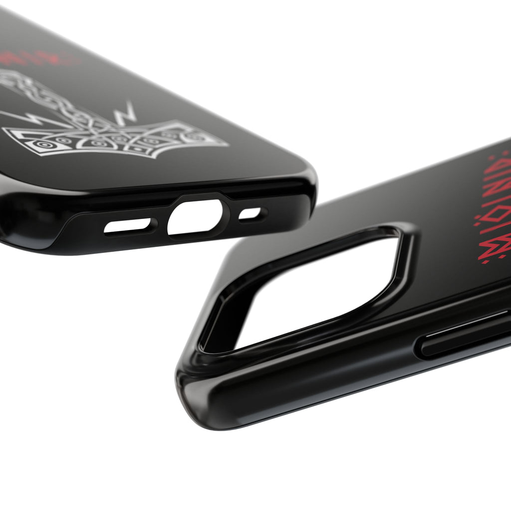 Mjölnir Tough Phone Cases - Viking Spirit, Nordic Design, Durable Protection, Gift for Her/Him, Perfect for Holidays & Celebrations