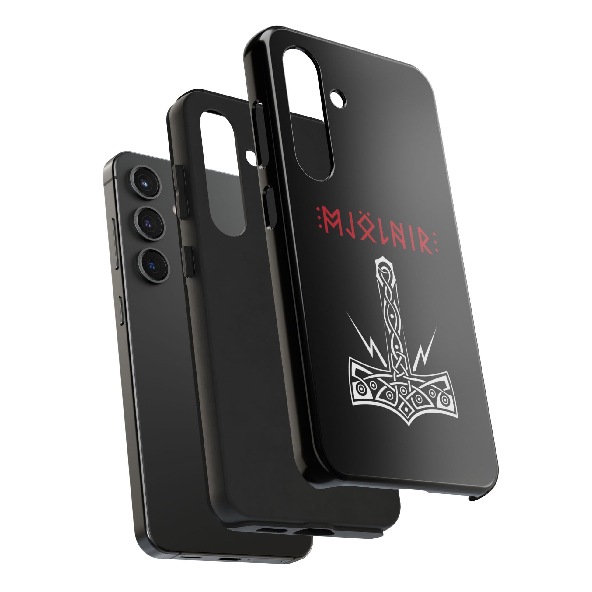Mjölnir Tough Phone Cases - Viking Spirit, Nordic Design, Durable Protection, Gift for Her/Him, Perfect for Holidays & Celebrations
