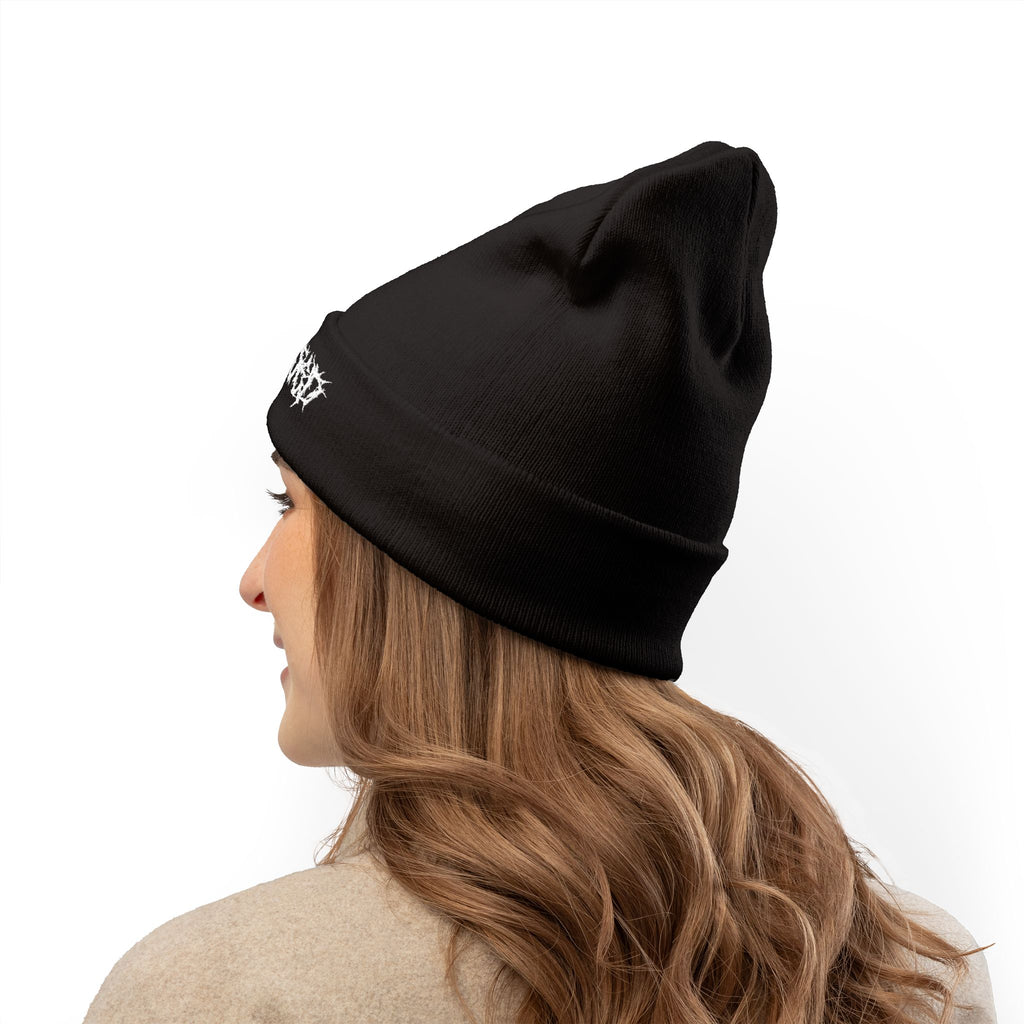 Embroidered Knit Beanie, Customizable Winter Hat, Stylish Beanie for All Seasons, Unisex Warm Hat, Ideal for Gifting