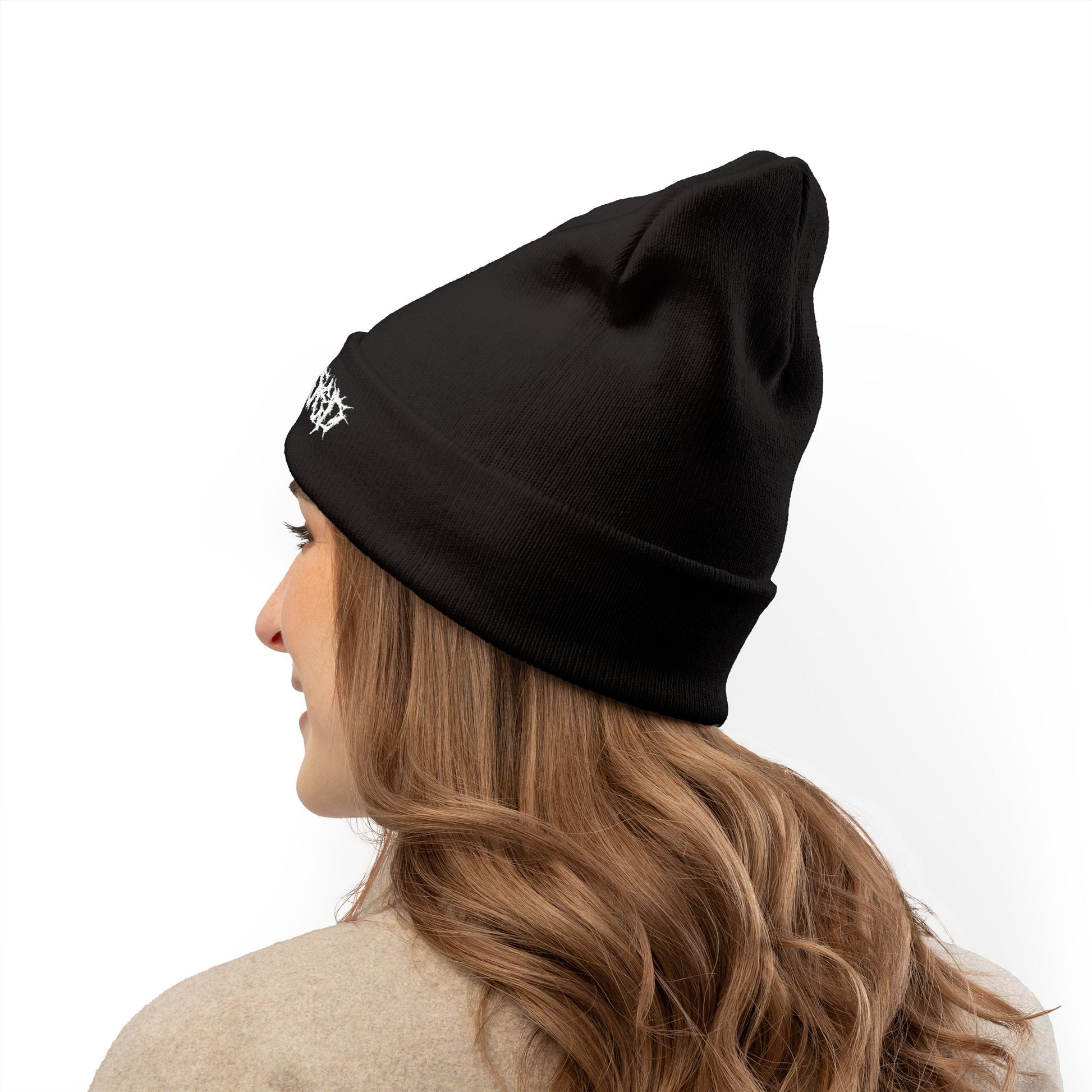 Embroidered Knit Beanie, Customizable Winter Hat, Stylish Beanie for All Seasons, Unisex Warm Hat, Ideal for Gifting