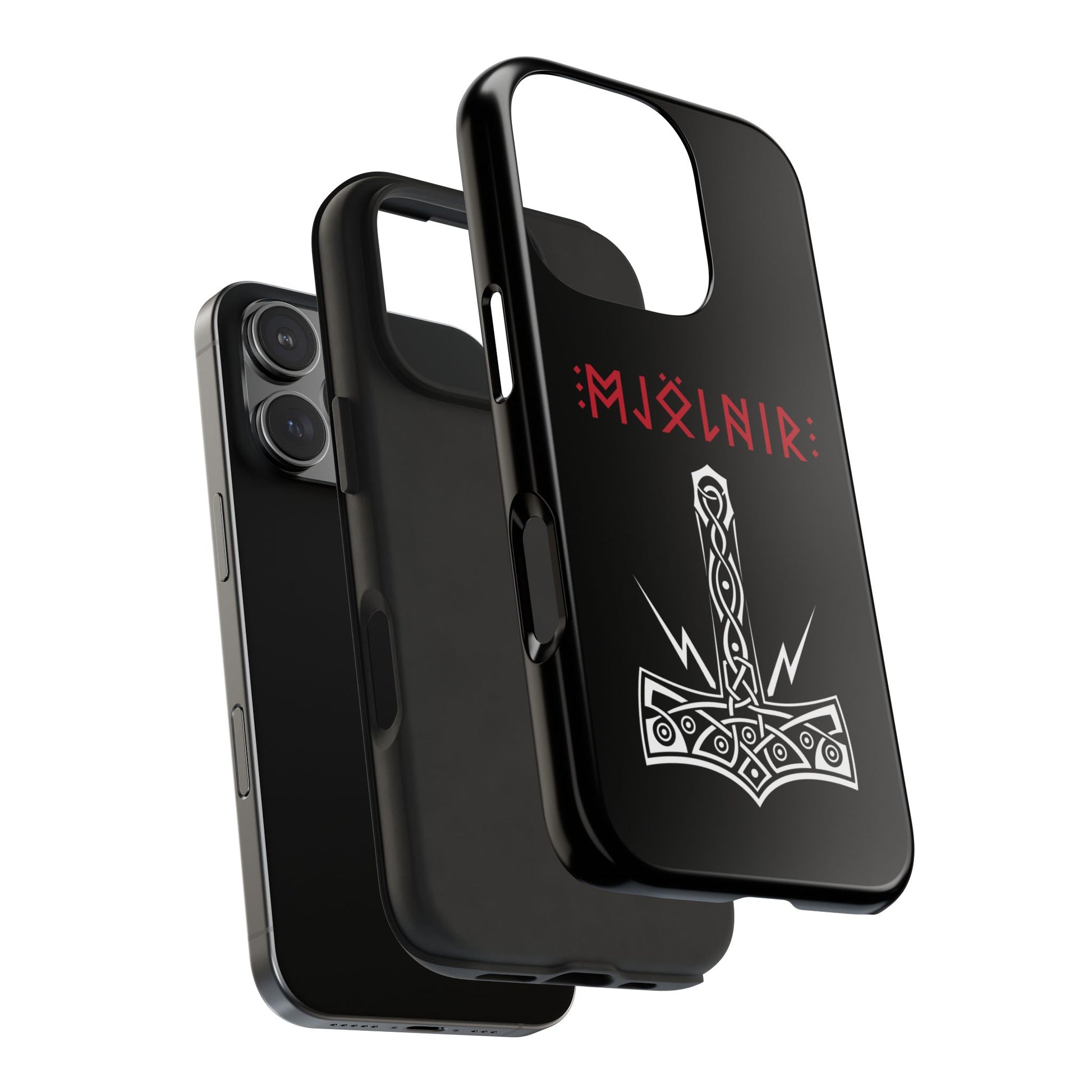 Mjölnir Tough Phone Cases - Viking Spirit, Nordic Design, Durable Protection, Gift for Her/Him, Perfect for Holidays & Celebrations